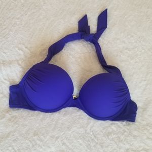 Victoria's Secret Bombshell Halter Bikini Top Blue